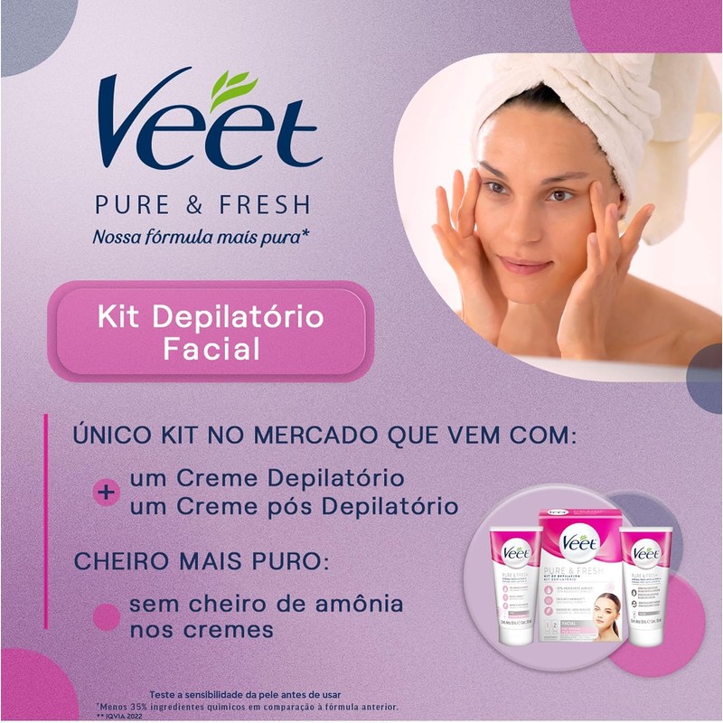 Veet Pure & Fresh, Bandas de Cera Depilatoria, Axilas y