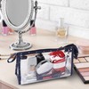 Toiletry Bag Transparent for Travel Pack of 3 Waterproof PVC