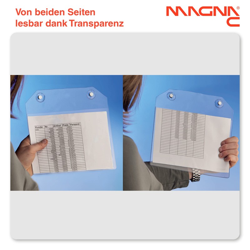 Magna-C Magnetic Case with Strong Neodymium Magnets | Transparent Document