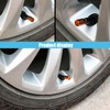 4PCS Car Tire Stem Valve Caps, Auto Hexagon Shape Dustproof