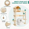Homiflex Wood Cat Tower for Automatic Litter Box, 60.2" H