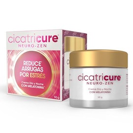 CICATRICURE - NEURO-ZEN. Crema anti-arrugas con ingredientes neuro activos que calman, revitalizan y rejuvenecen la piel. Tarro con 50g.              