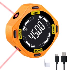 Digital Protractor, 5-Side Protractor, Digital Magnetic with Laser Levelling Tool, Inclinometer Digital for Carpentry, Construction, DIY, Level Box for Woodworking Measurements