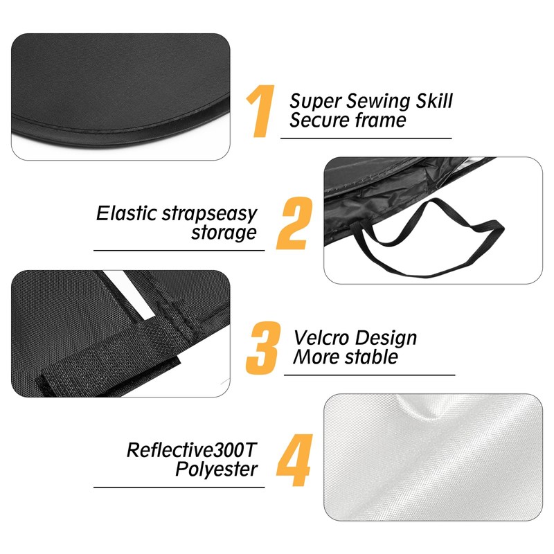 Windshield Sun Shade for Nissan Rogue 2021-2025 Foldable Sun Visor
