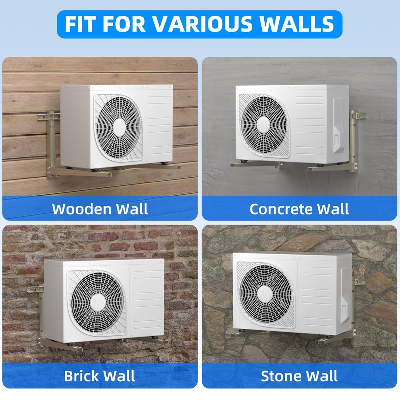 XKV Quick-Install Heavy-Duty Wall Bracket for 7000-36000 BTU Split Air