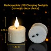 Sanmli 12pcs Rechargeable LED Tea Lights with Charging Base and