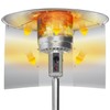 Upgraded Patio Heater Reflector Shield (3 Panels), 15" Height Heat