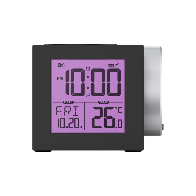 Precision AP057 Alarm Clock, Black, One Size