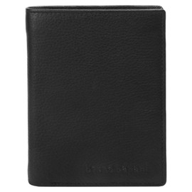 bruno banani Genuine Leather Wallet for Men and Women, Black, 020423, black, Classic
