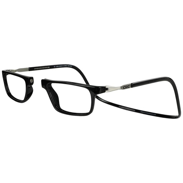 Clic XL Magnetic Reading Glasses (Wide Frame), Computer Readers, Replaceable Lenses, Executive XL, (XL-XXL, Black, 1.50 Magnification)