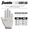 Franklin Sports 2nd-Skinz® Batting Gloves Black/Black Adult Large