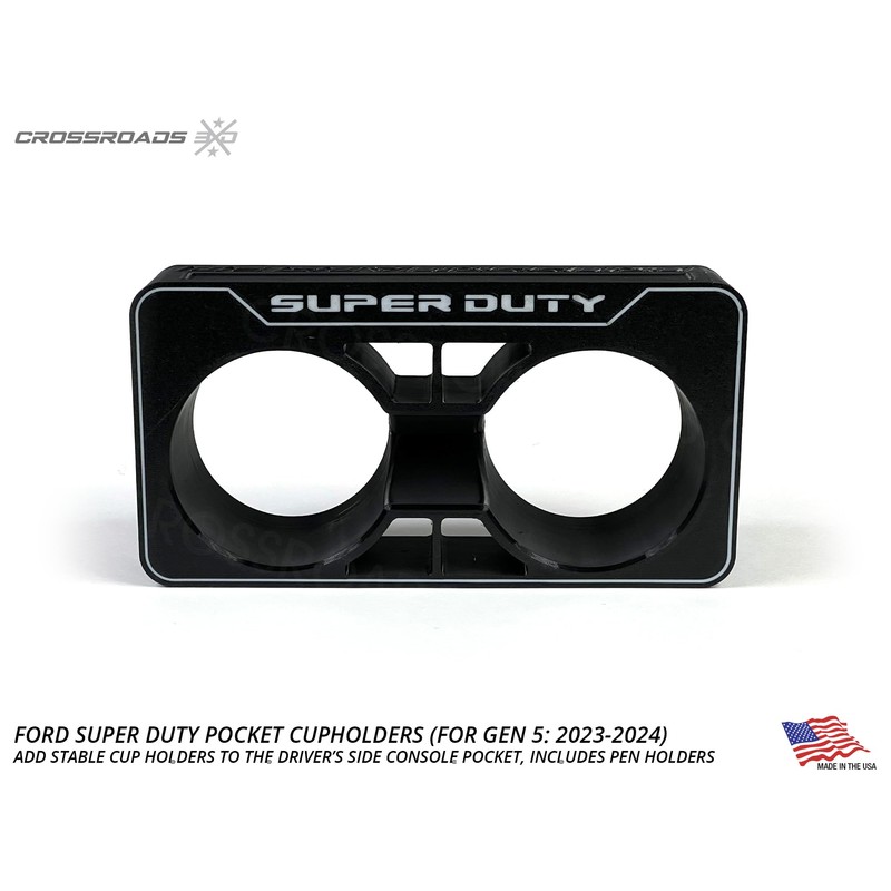 Cup Holder for Ford Super Duty Pickups (F250, F350, 2023-2025)