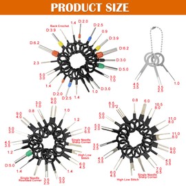 59 Piece Terminal Removal Tool Kit, Car Cable Plug Removal Tool, Terminal Ejector Kit for Car, Efficient Release Tool Set, Pin Tool Car Set for Most Connector Terminals