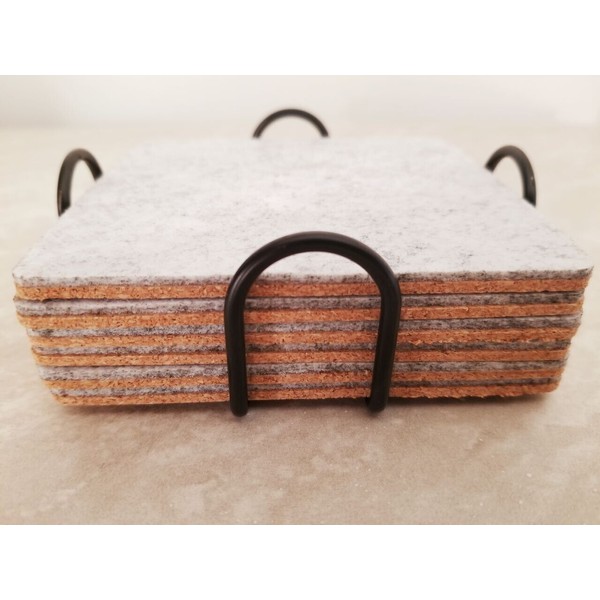 Unbranded Coasters Set,Cup Coasters, Set Of 6 And Metal Holder,Non