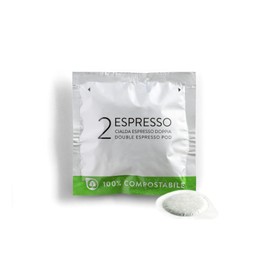 Bristot Double Pods | Low Acid | 14g Espresso Pods (55mm)| Medium Espresso Roast | Pack of 85**To be used only with pod portafilter (55mm) designed for double pods**