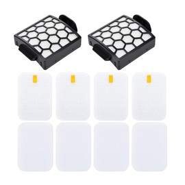 Filters Kit for Shark Navigator ZU60 ZU62 ZU62C NV150 NV151 NV255, 4 Foam Filter + 2 Hepa Filter