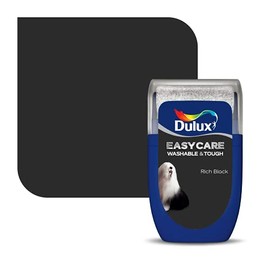 Dulux Easycare Washable & Tough Tester Paint, Rich Black, 30 ml