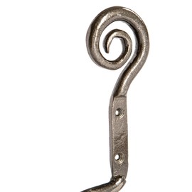 Hammer and Tongs - Curly Iron Toilet Roll Holder - W180mm - Raw