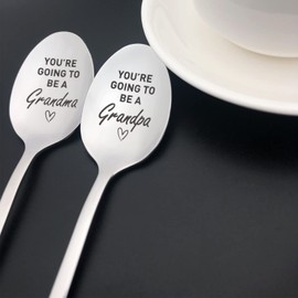 Pregnancy Announcement Gifts for Grandparents You're Going to Be A Grandma Grandpa Spoon First Time Grandparents Gifts New Grandma and Grandpa Gifts for Christmas Birthday Mothers Fathers Day