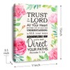 OTINGQD Trust in The Lord Proverbs 3:5-6 Canvas Wall Art,Bible