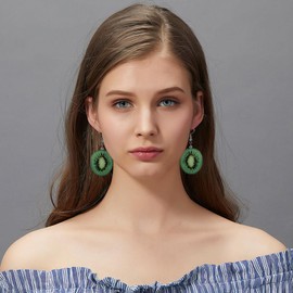 LIFKOME Fruits Pendant Earrings 1 Pair Trendy Ear Drop Dangler Ear Studs Creative Ear Jewelry for Women Girls Favors