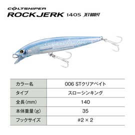 Shimano Minnow Colt Sniper Rock Jerk 140S Jet Boost XW-214Y 006 ST Clear Bait