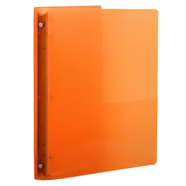 JAM Paper® Designders® - Plastic 3 Ring Binder - 3/4 Inch Width - Orange - Sold Individually