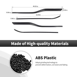 CheroCar for F150 Lower Window Trim Cover Molding Window Bottom Outer Frame Strip Compatible with Ford F150 2015-2020,Exterior Accessories,Black