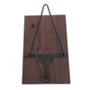 Motorcycle Helmet Rack with Jacket Hook Wood and Iron Wall