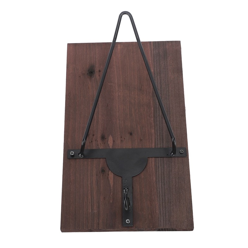 Motorcycle Helmet Rack with Jacket Hook Wood and Iron Wall
