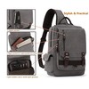 Leaper Canvas Messenger Bag Anti-Theft Crossbody Bags Sling Bag with