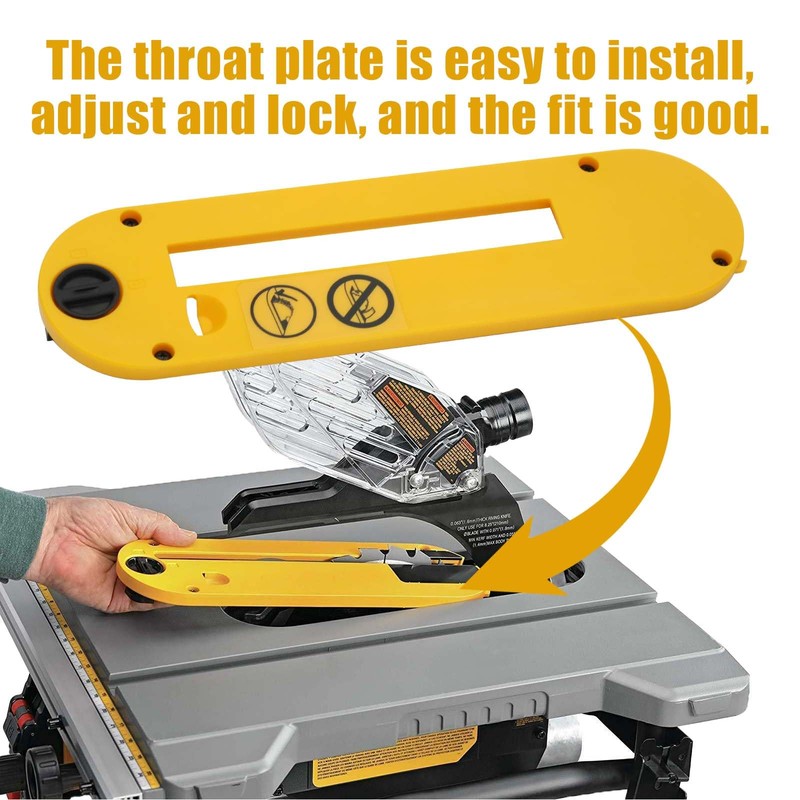 DWE7402DI Dado Throat Plate for DeWalt 10" Portable Table Saw