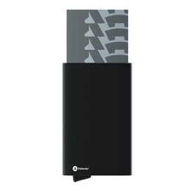 Card Defender Vault - Police Accredited RFID Blocking Credit Card Holder - Slim Metal Bank Card Case - Holds Up To 5 Cards Includes External Cash Pouch