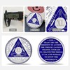 40 Year Original Triangle Sobriety Coin Set | Silver Roman