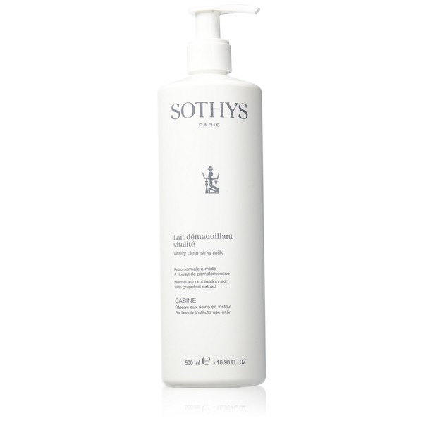 Sothys Vitality Cleansing Milk Professional Size 16.90 oz.