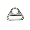 Tianbang Silvery Triangle Buckle String and Bandage Connector 1" Oval