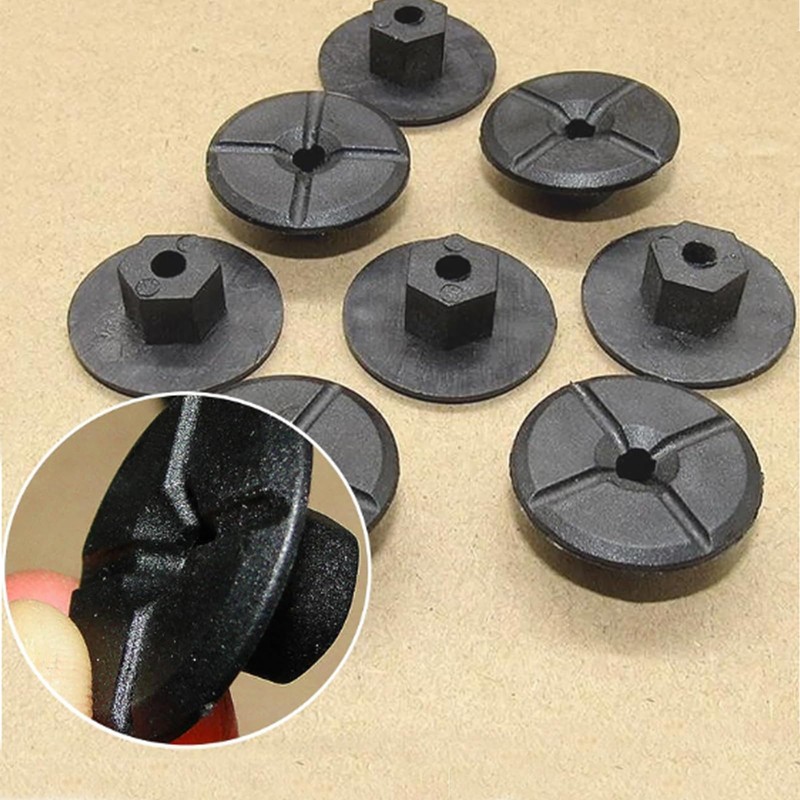 Wjelet 2019900050 Plastic Nut Without Thread Black Wing Nut M6