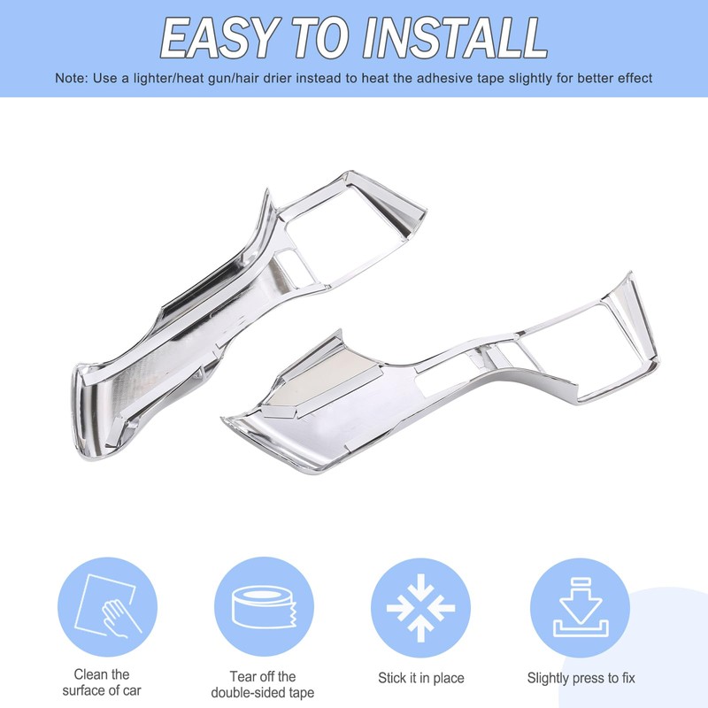Car Center Console Steering Button Panel Trim Cover Compatible with