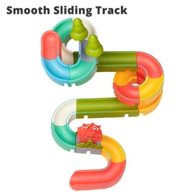 SOCBTNSO 38 PCS Duck Slide Toys, Bath Toys for Kids Ages 4-8, DIY Building Kit for Ages 5-7, Bathtub Time Birthday Gifts for Toddler 3 + Year Old