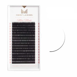 MANY BEAUTY False Eyelash Cluster, Volume Eyelashes "Mat Mink" - Individual Eyelash Extensions 6-15 mm - Cluster Lashes for Eyelash Extension - Artificial Eyelashes (0.07 CC 11 mm)