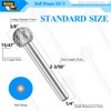 SD-3 Tungsten Carbide Burr Rotary File Ball Shape Double Cut