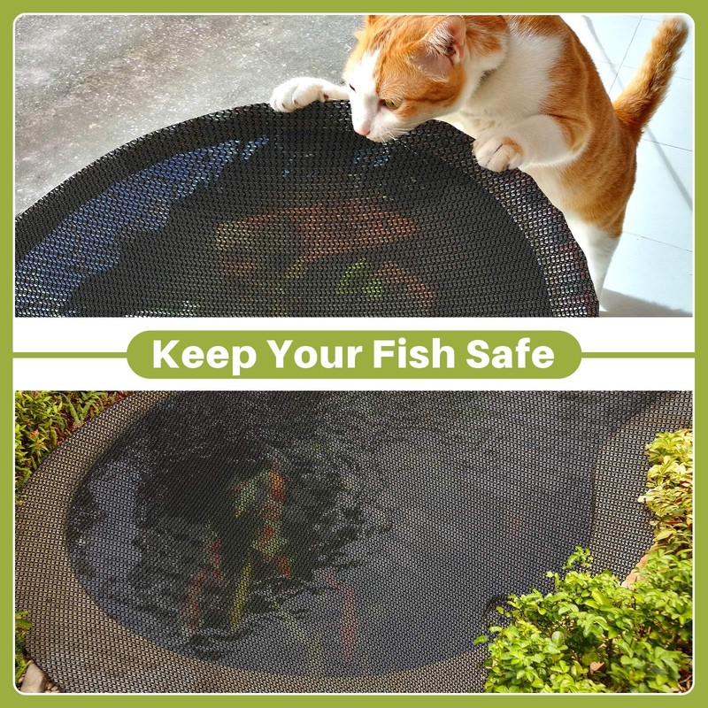 Yoojahow Koi Pond Netting Kit 15 x 20ft, Heavy-Duty Pe,