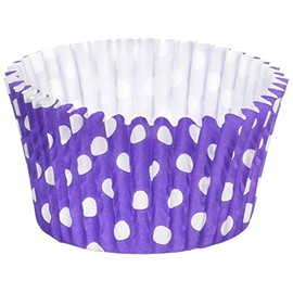 Holly Cupcakes 180 Excellent Quality Purple Polka Dot Muffin Cases