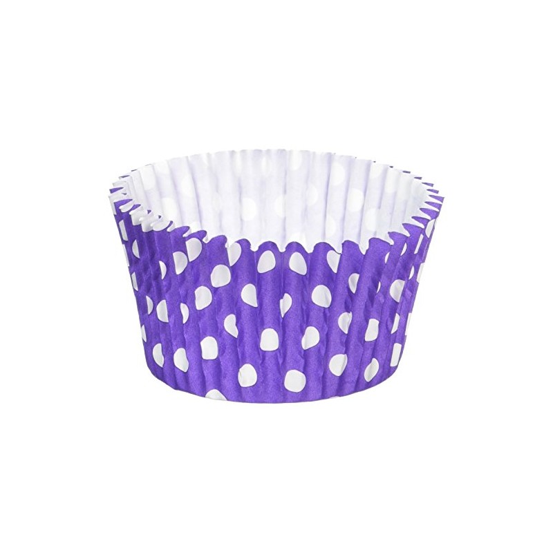 Holly Cupcakes 180 Excellent Quality Purple Polka Dot Muffin Cases