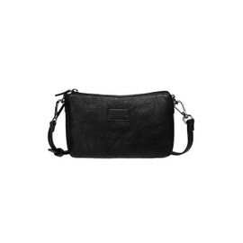 SOCCX Women's Small Crossbody Bag, black