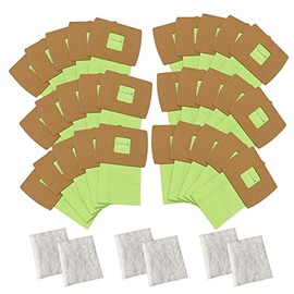 30 Pack Type BB Canister Bags Replacement Fit for Oreck XL Canister Vacuum bags Buster B,PKBB12DW BB180 BB280 BB850 BB870 BB900 BB1000 MV160 with 6 Motor Filter BM04 Kit ATXKXE