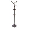 Ore International Metal/Wood Coat Rack, 73", Espresso