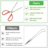 CENPEK Reptile Feeding Tongs, Snake Feeding Tongs Anti-Skid Easy-Grip Extra