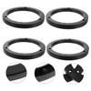 KONTONTY 2 Pairs Car Horn Pads Abs Speaker Spacer Ring