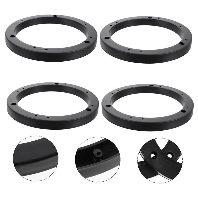KONTONTY 2 Pairs Car Horn Pads Abs Speaker Spacer Ring